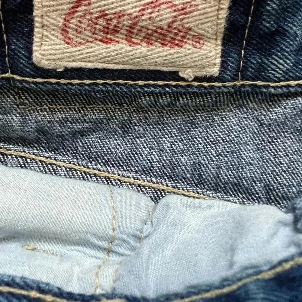 Vintage Cowboy Chic  80’s Blue Acid Washed Jean Mini‎ Skirt - Picture 7 of 12